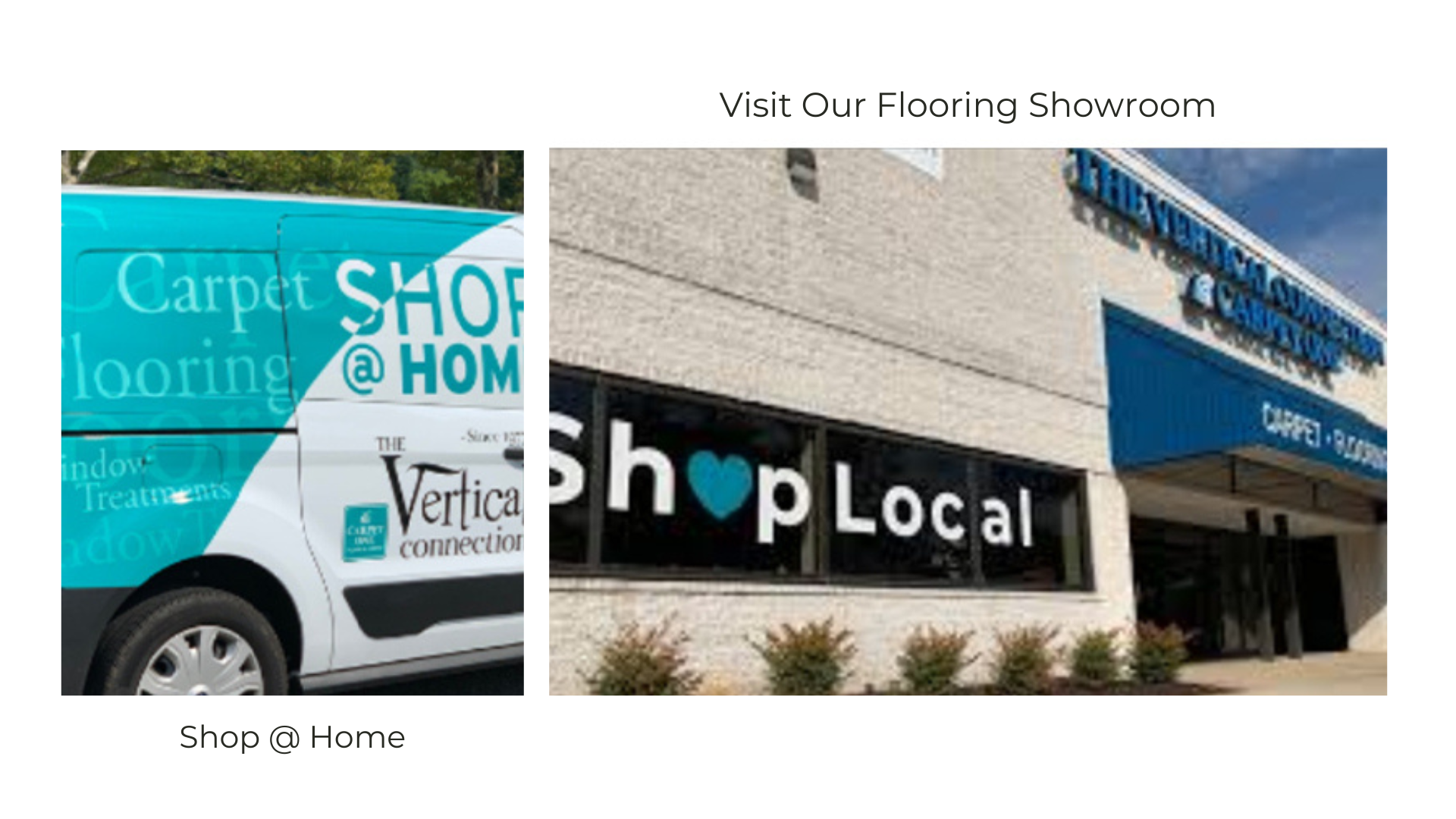 Shop at home flooring store showroom 